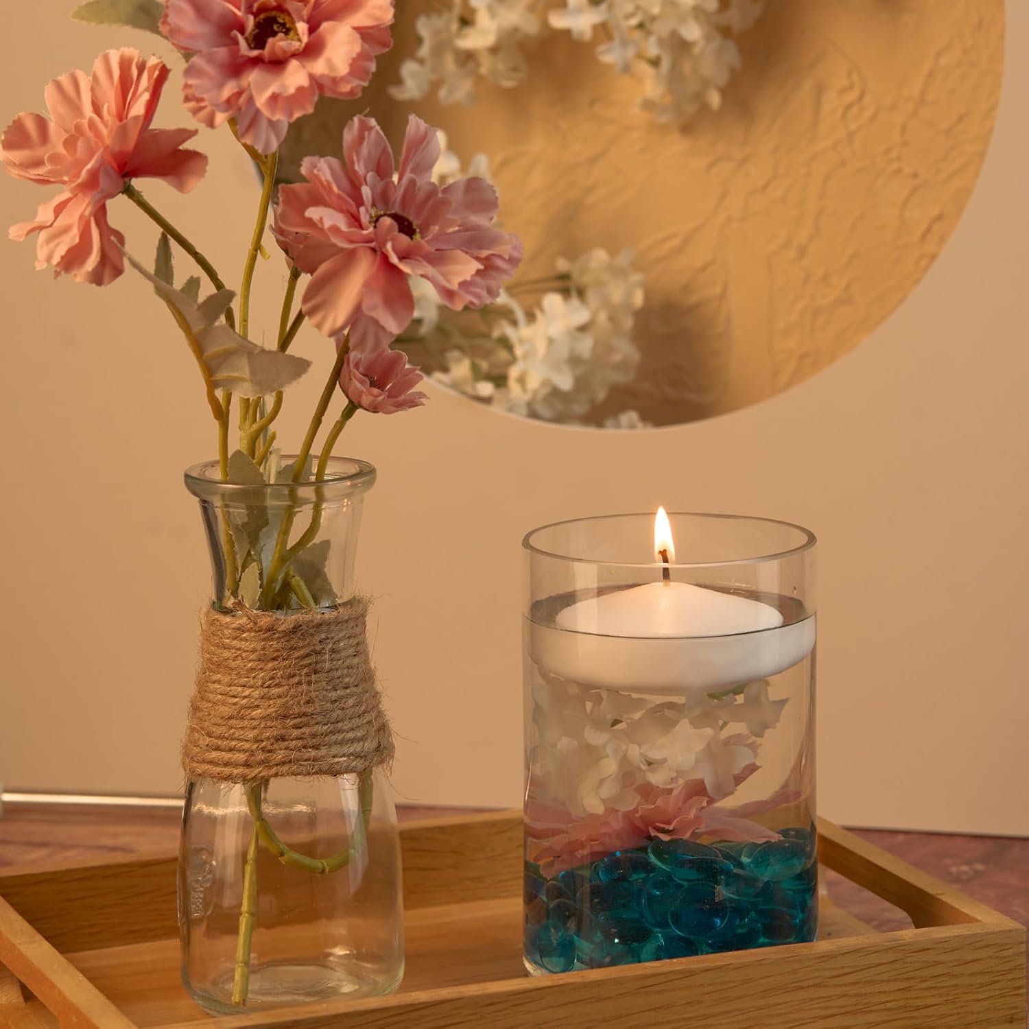 Thumbnail 6 de White Floating Candles, 3-Inch
