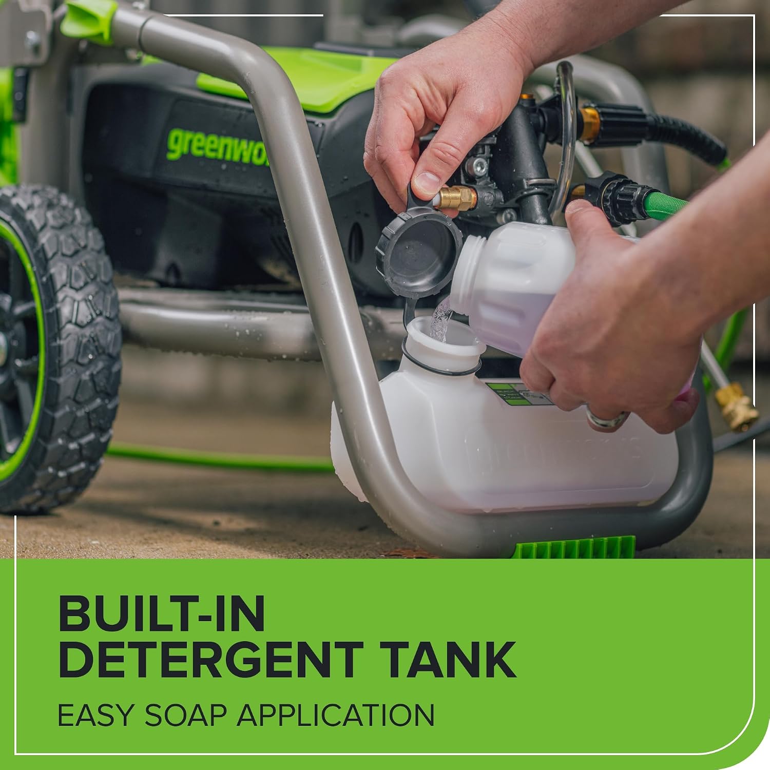 Detalle de Greenworks electric pressure washer 3000 PSI