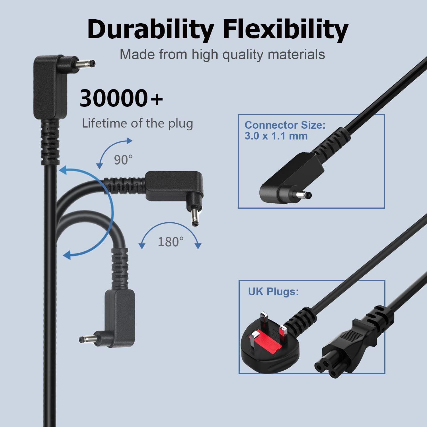 Thumbnail 2 de 65W Laptop Charger 19V 3.42A for Acer Aspire