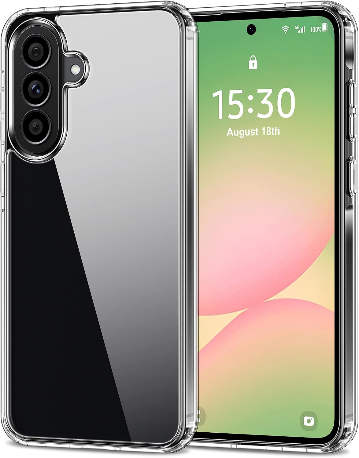 Detalle de HOOMIL Case for Samsung Galaxy A57 5G – Crystal Clear, Non-Yellowing, Drop Protection