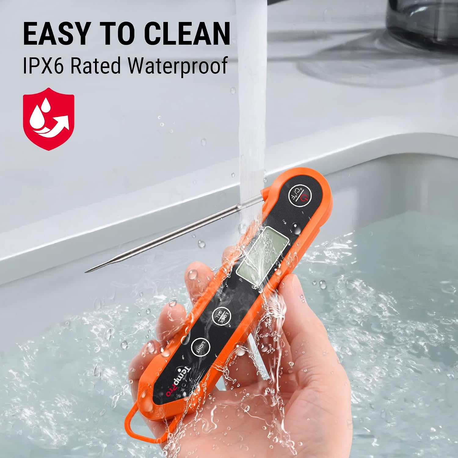 Detalle de TempPro digital meat thermometer with 3.9-inch probe