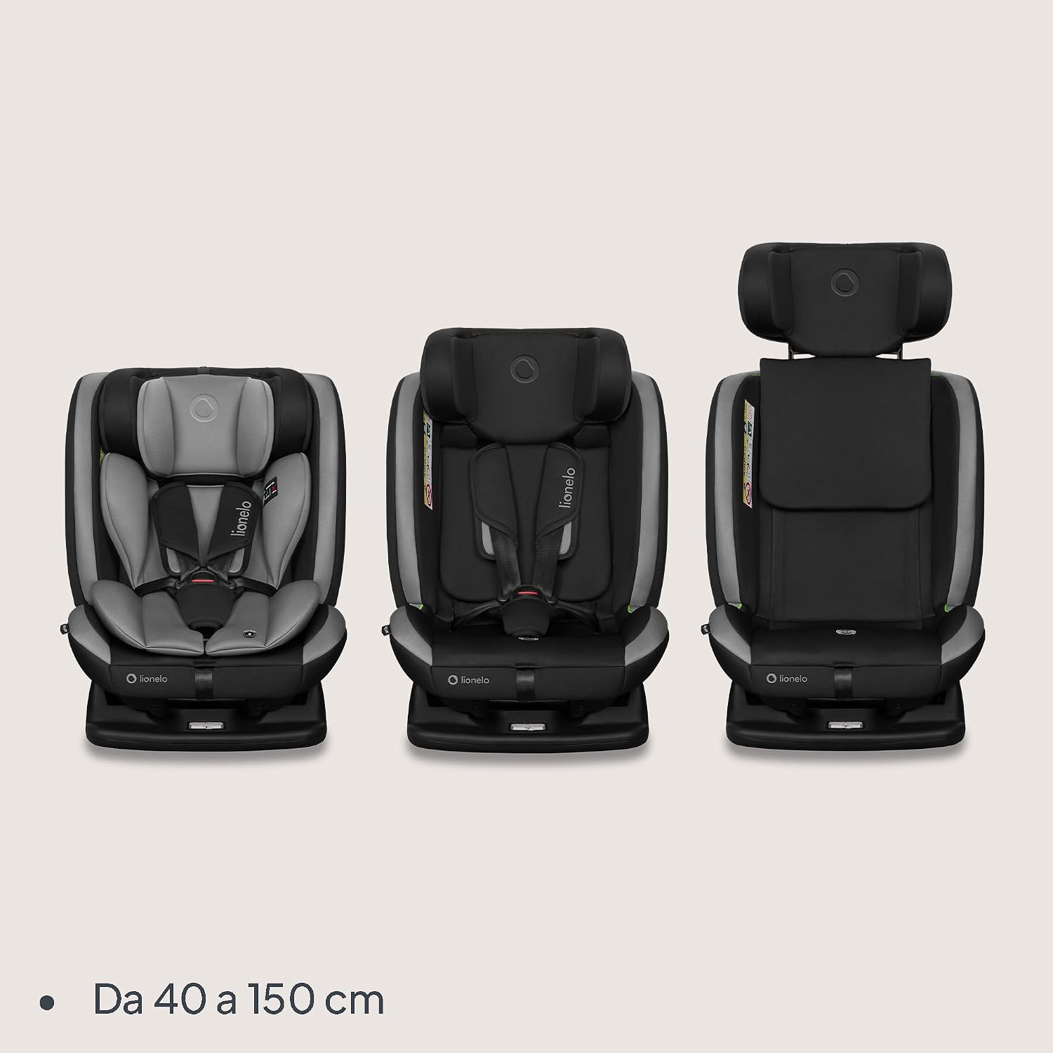 Thumbnail 1 de LIONELO AART i-Size Seggiolino Auto 40-150 cm con montaggio con cinture (R129 i-Size)