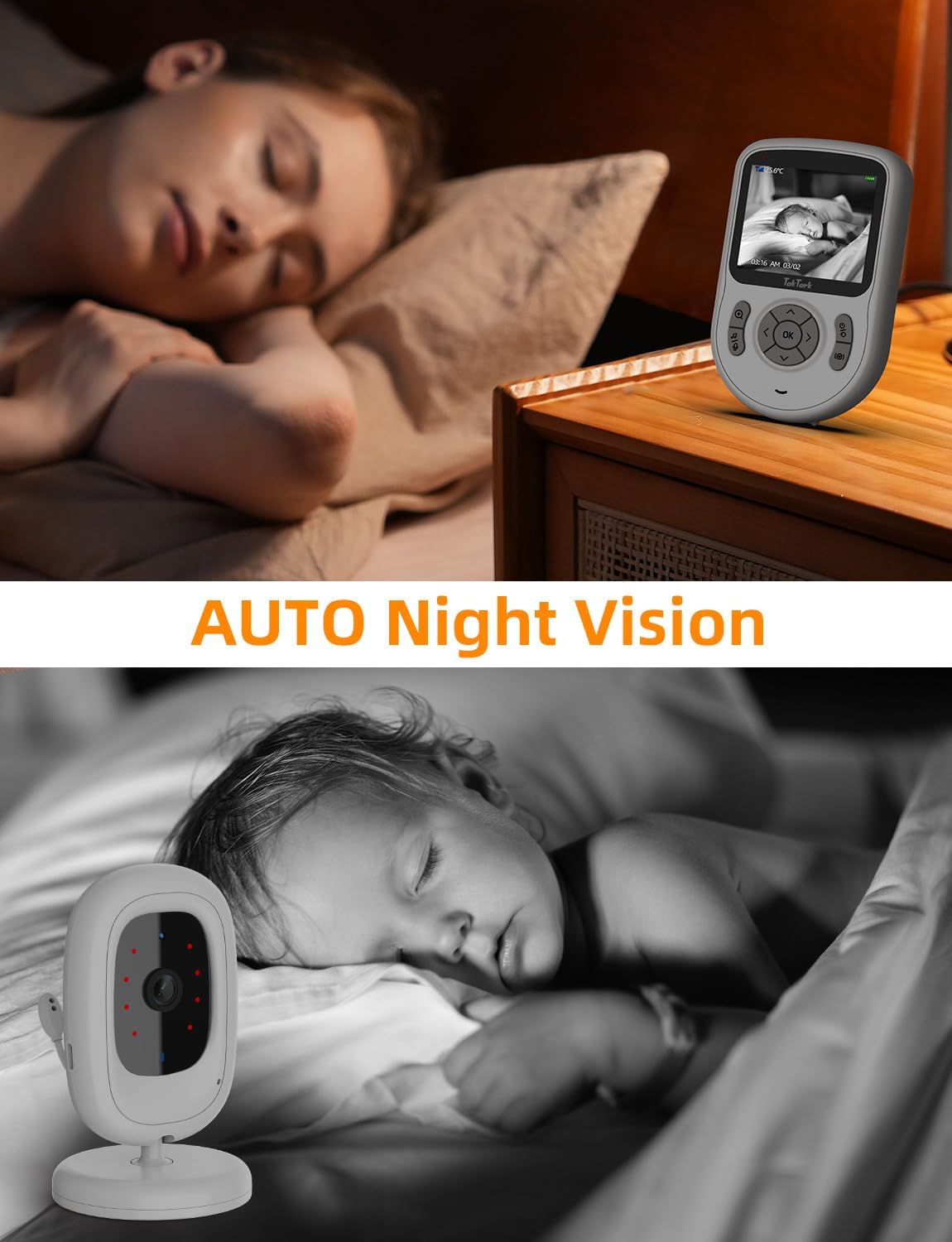 Thumbnail 4 de TakTark Babyphone mit Kamera 2,8 Zoll