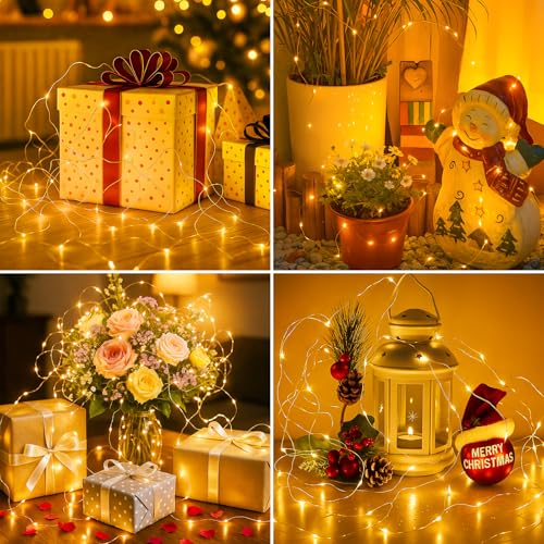 Thumbnail 7 de Bitjam 2er-Set LED-Lichterkette 100 LED, 10 m, Batterie & Timer – Innen