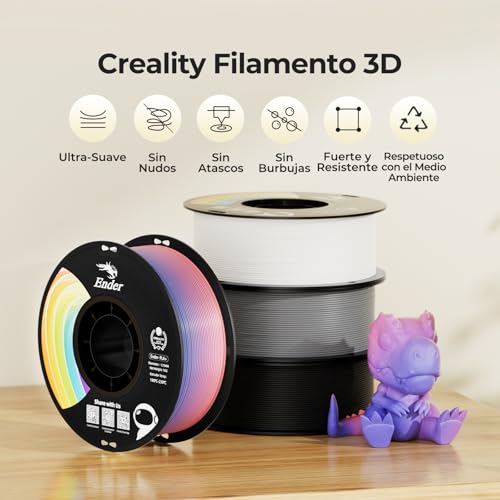 Detalle 2 de Creality Filamento PLA 1.75mm 1KG – Precisión y fiabilidad para impresión 3D