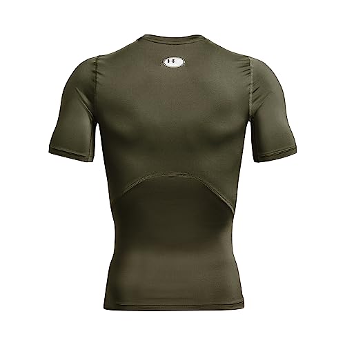 Detalle de Men's Heatgear Compression Shirt Marine Od Green/White XL di Under Armour