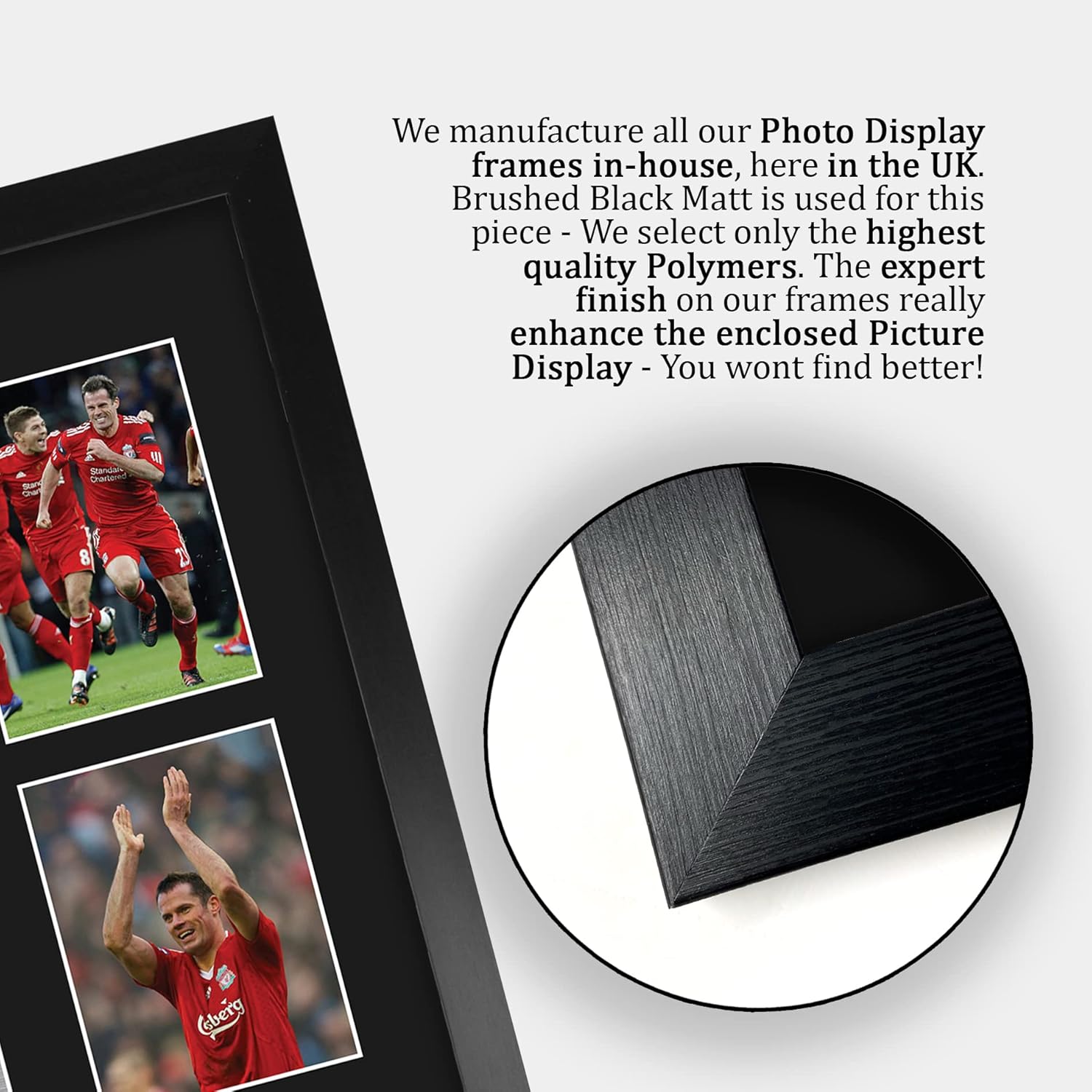 Thumbnail 5 de HWC Trading FR A3 framed Steven Gerrard & Jamie Carragher signed autograph photo (Liverpool gifts) – ready to hang