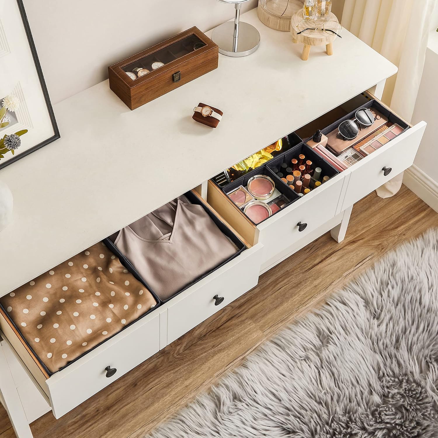 Thumbnail 2 de SONGMICS Tina Collection RDZ06G Drawer Organisers, Set of 6 in Slate Grey
