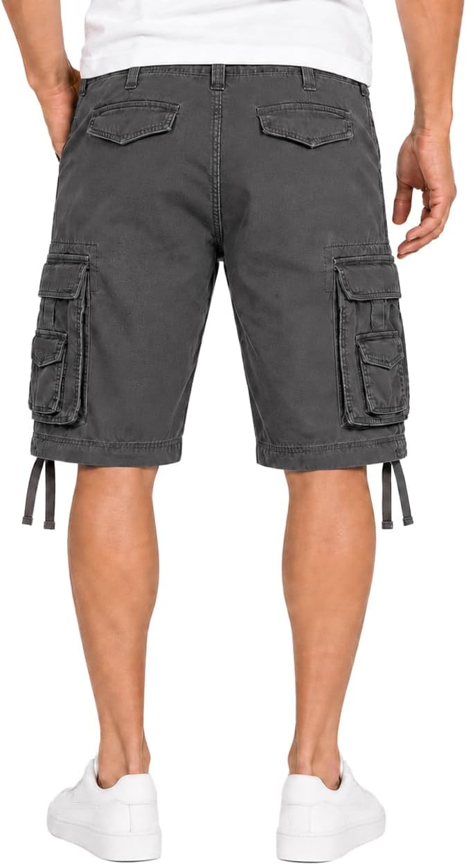 Detalle 2 de Brandit Basic Vintage Herren Cargo Short – robuste Freizeit-Cargo-Shorts im Vintage-Look