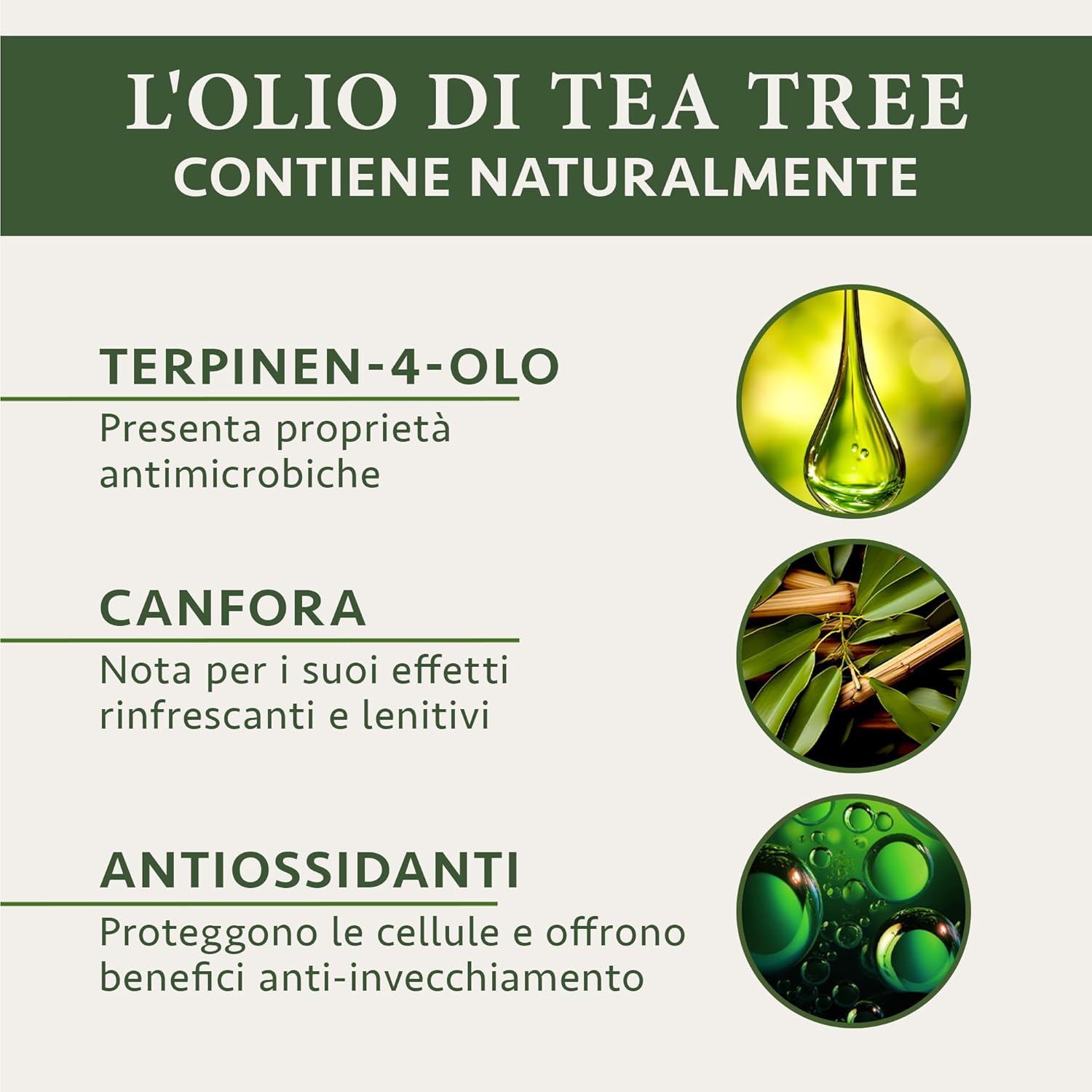 Detalle de Satin Naturel Tea Tree Oil Puro 100 ml: olio essenziale biologico e vegano per diffusori e cura della pelle