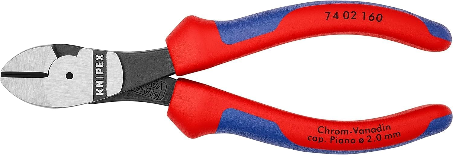 Detalle de クニペックス KNIPEX 7402-160(74 02 160 SB)強力型斜ニッパー 硬線・ピアノ線対応