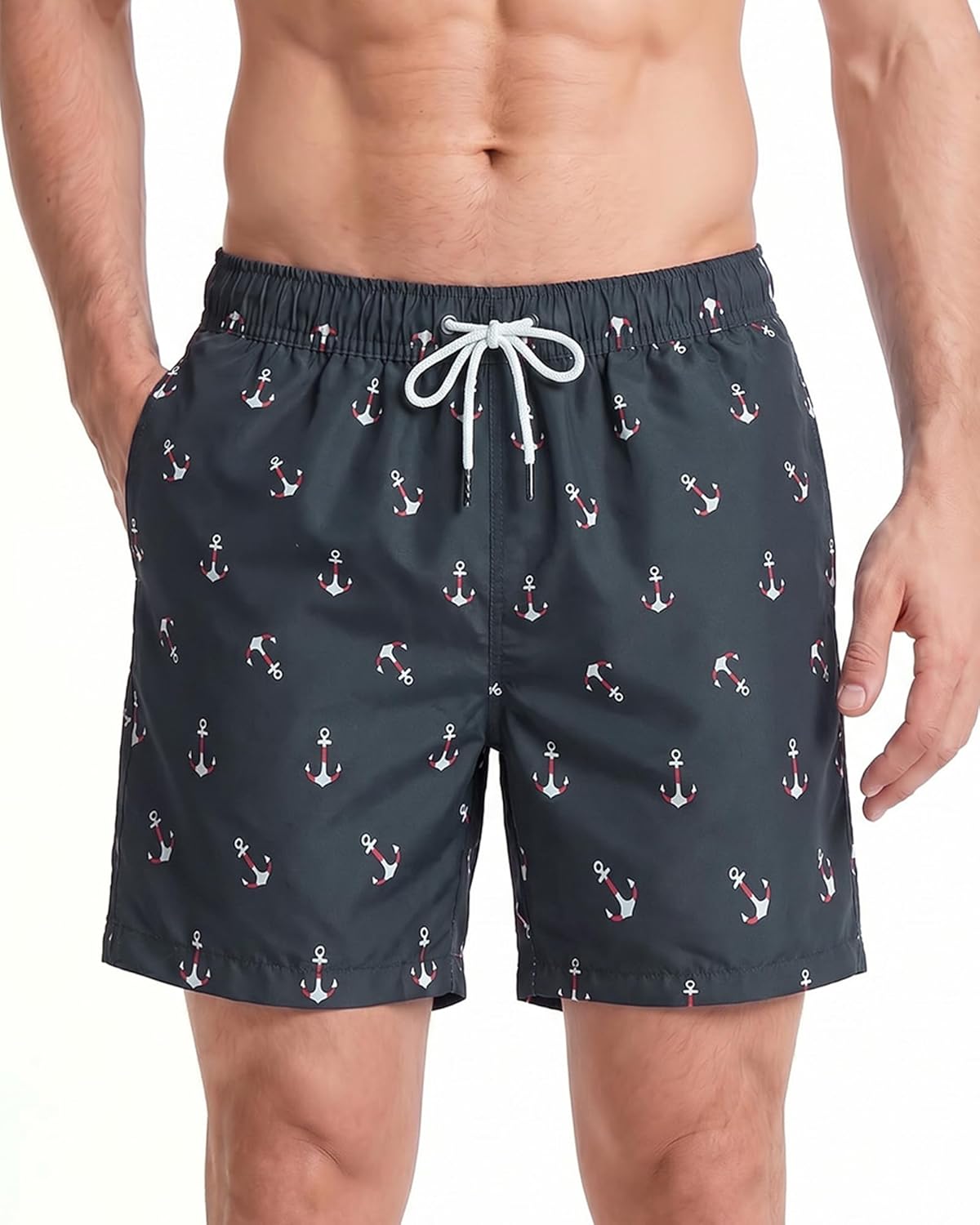 Detalle de Maamgic Costume Uomo Mare - Asciugatura Veloce con Tasche e Fodera in Mesh