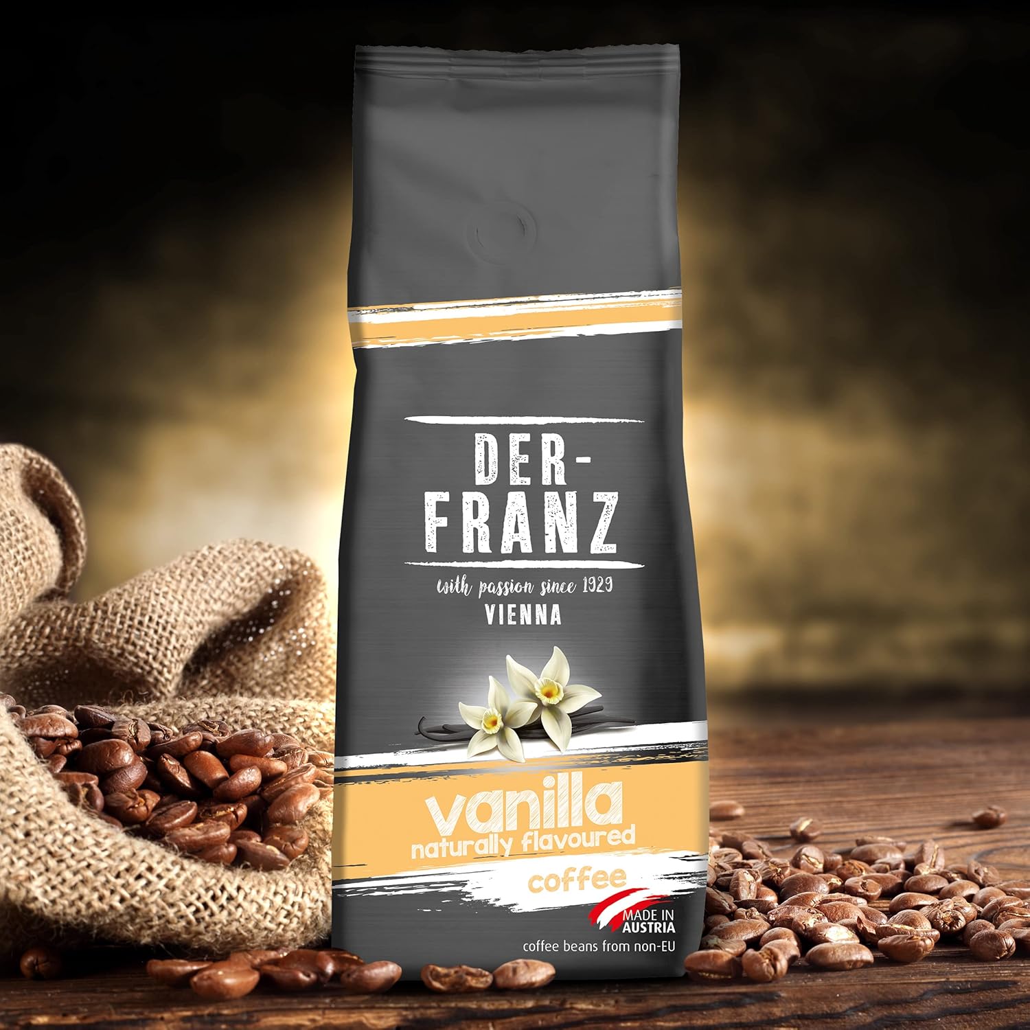 Thumbnail 3 de DER-FRANZ Kaffee mit natürlichem Vanillegeschmack, gemahlen (2 x 500 g)