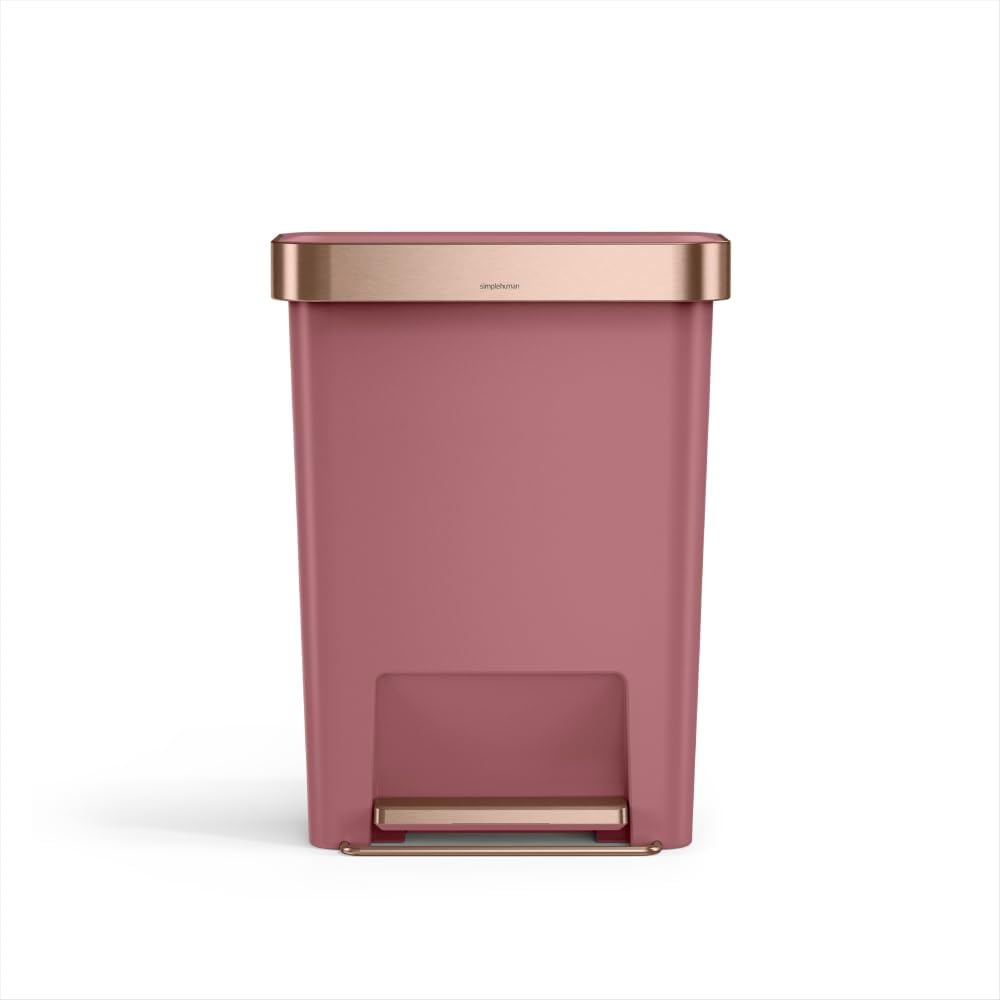Detalle 2 de simplehuman CW1385CB – prostokątny kosz na pedał 45 l, czarny
