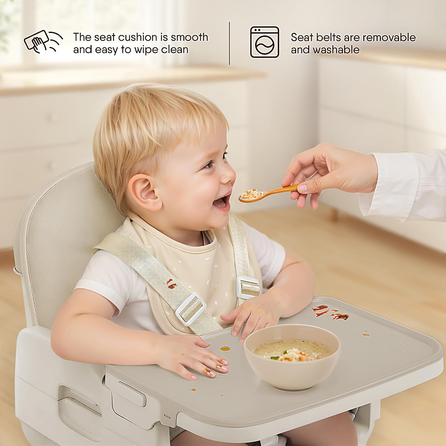 Thumbnail 5 de Obee Odee Portable Baby High Chair with PU Cushion