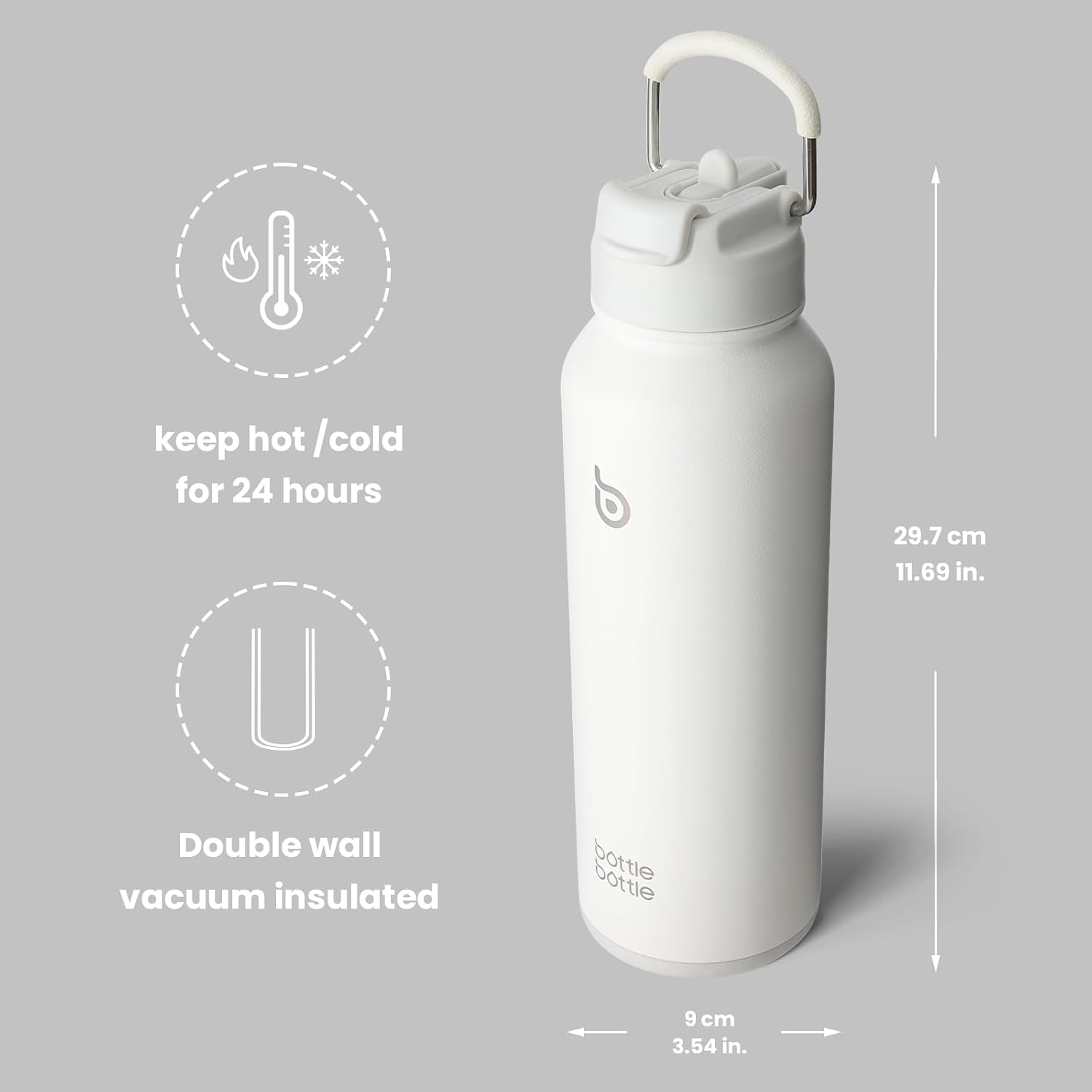 Thumbnail 4 de BOTTLE BOTTLE Insulated Water Bottle 1180ml 💧