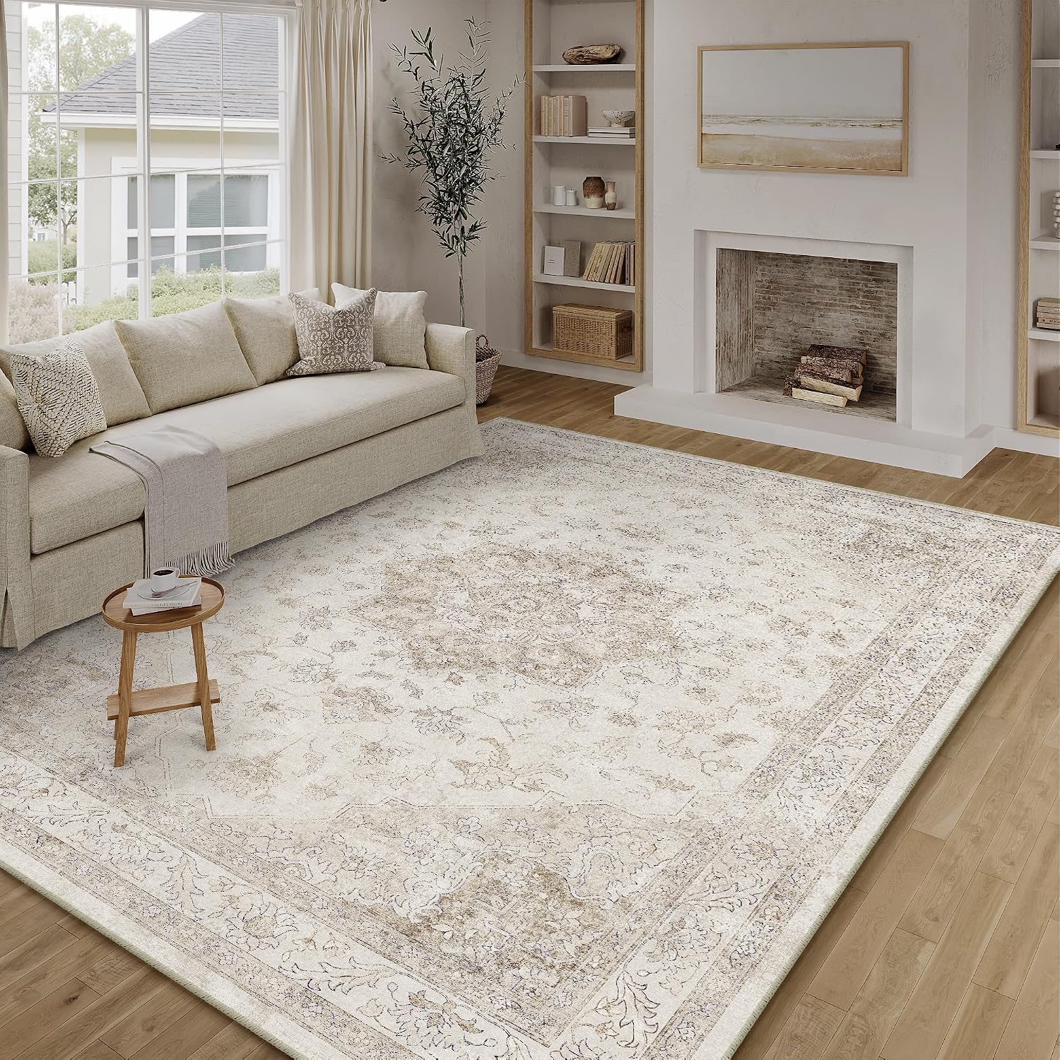 Detalle de PureCozy Vintage Beige Teppich 240x300 cm