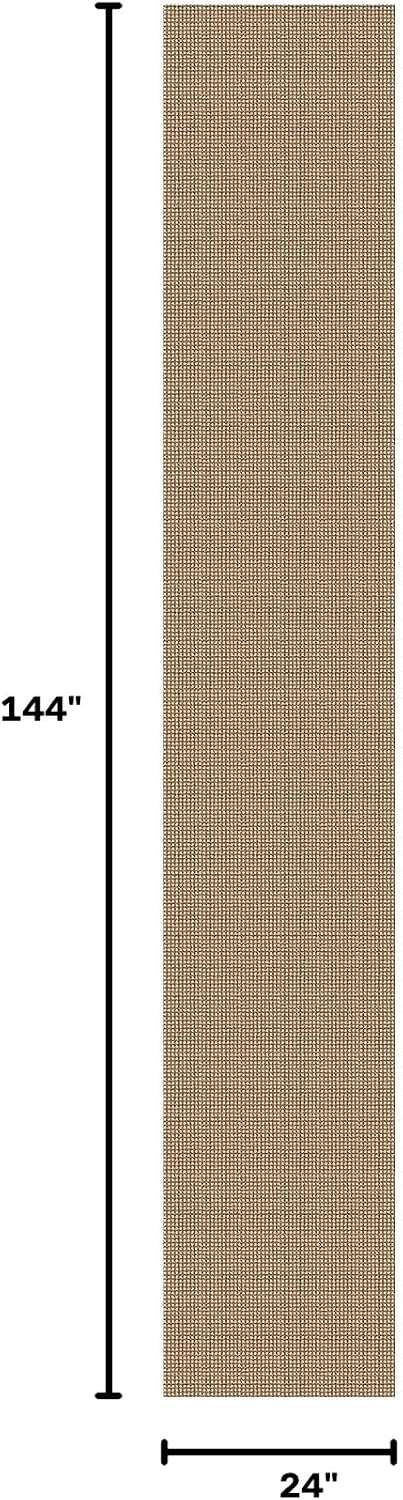 Detalle 2 de IOHOUZE Washable Runner Rug 2x12 with Non-Slip Rubber Back (Orange/Tan/Brown)