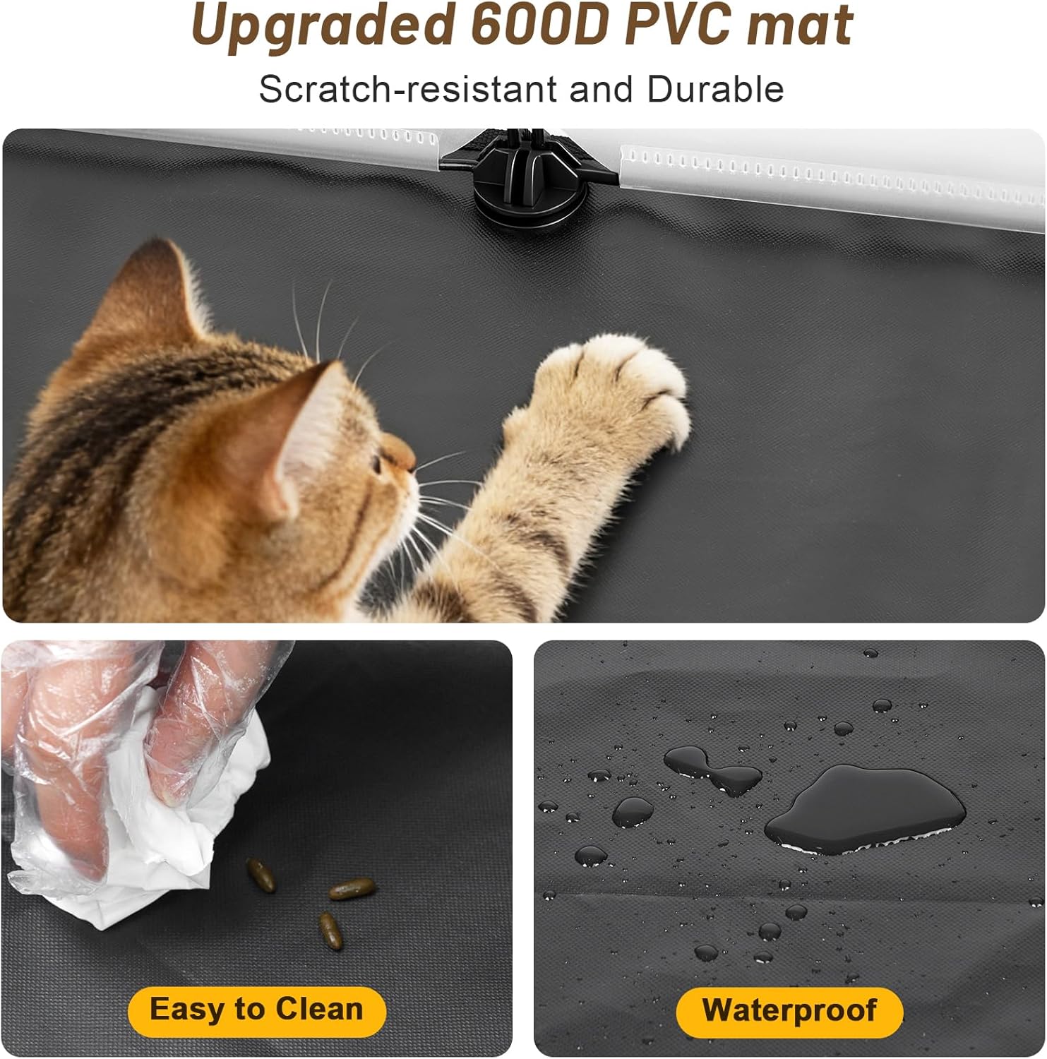 Thumbnail 2 de Aystkniet Guinea Pig Cage with Waterproof Bottom (122cm x 60cm x 40cm) – Semi-Transparent Playpen for Indoor/Outdoor