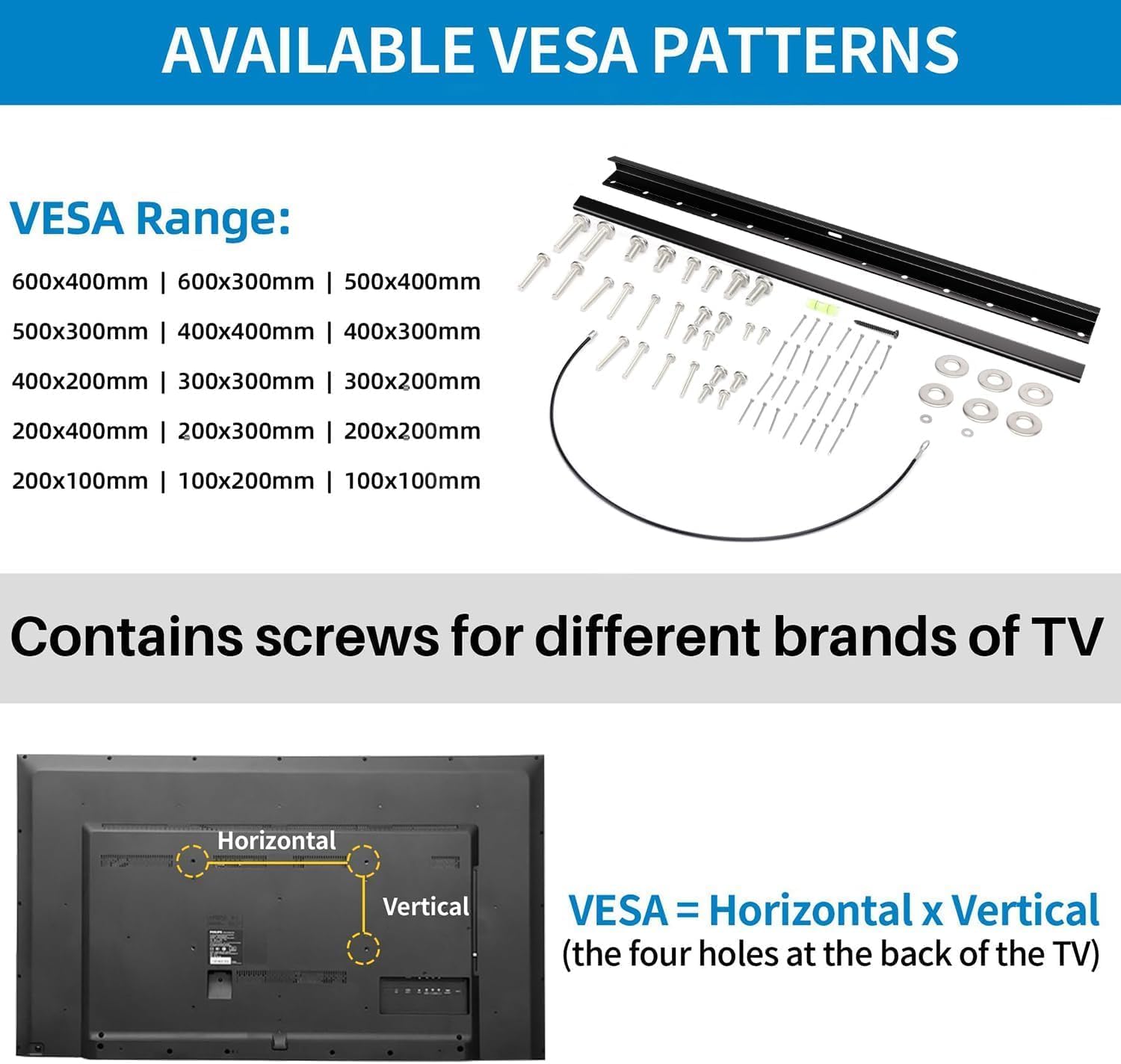 Thumbnail 2 de Anteabee Studless Drywall TV Wall Bracket 68KG