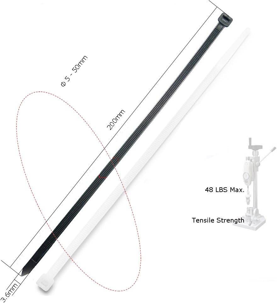 Detalle 2 de Beshine Kabelbinder 200mm x 3,6mm 500 Stück