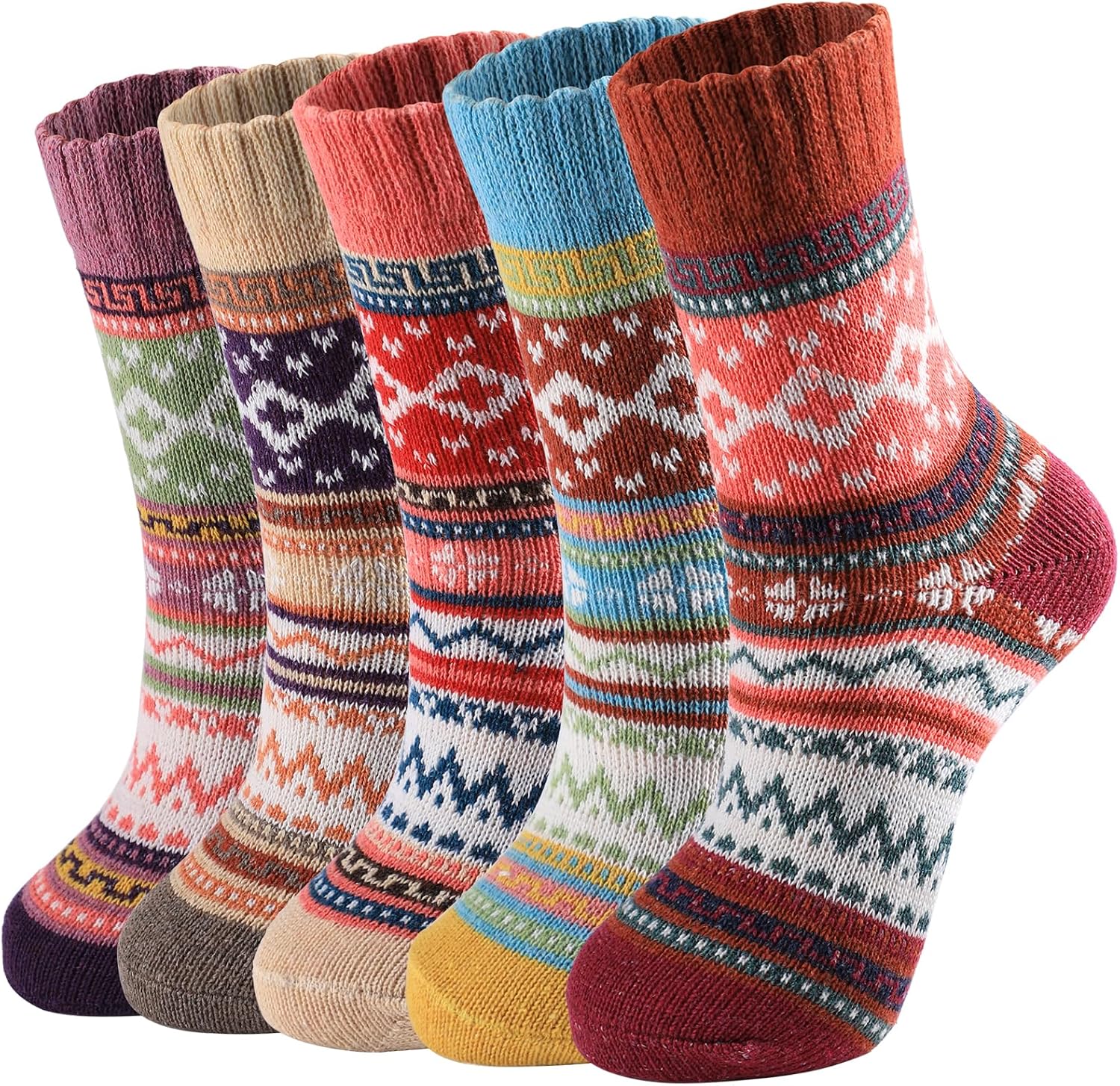 Detalle de Premillow Wool Socks for Women: Warm Knit Crew Socks