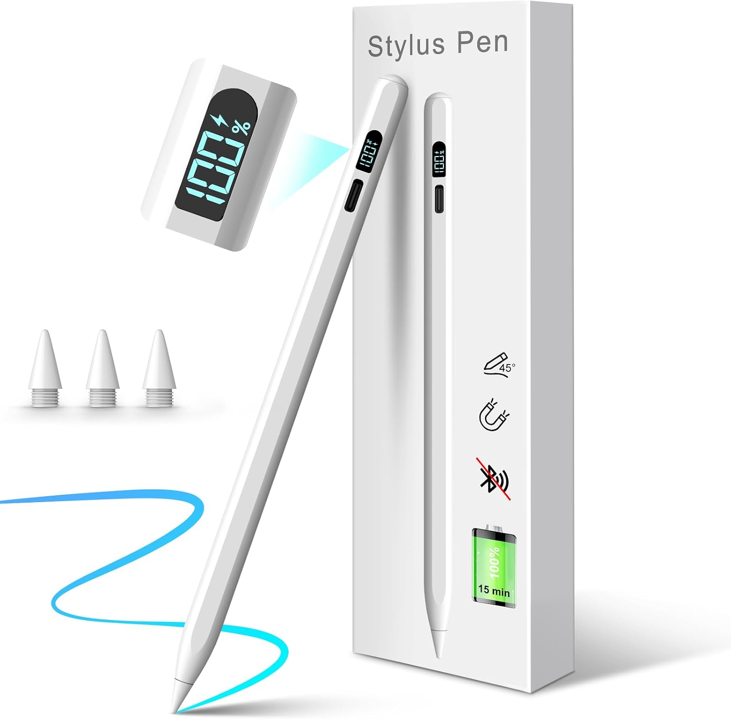 Detalle de Mixoo Stylus Pen iPad 11h Arbeitszeit