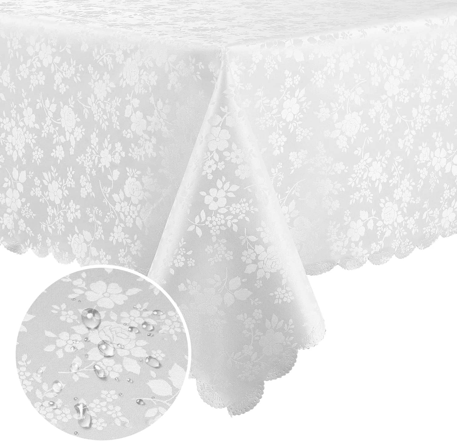 Detalle de Smiry Rectangle Table Cloth 60" x 84" 🍽