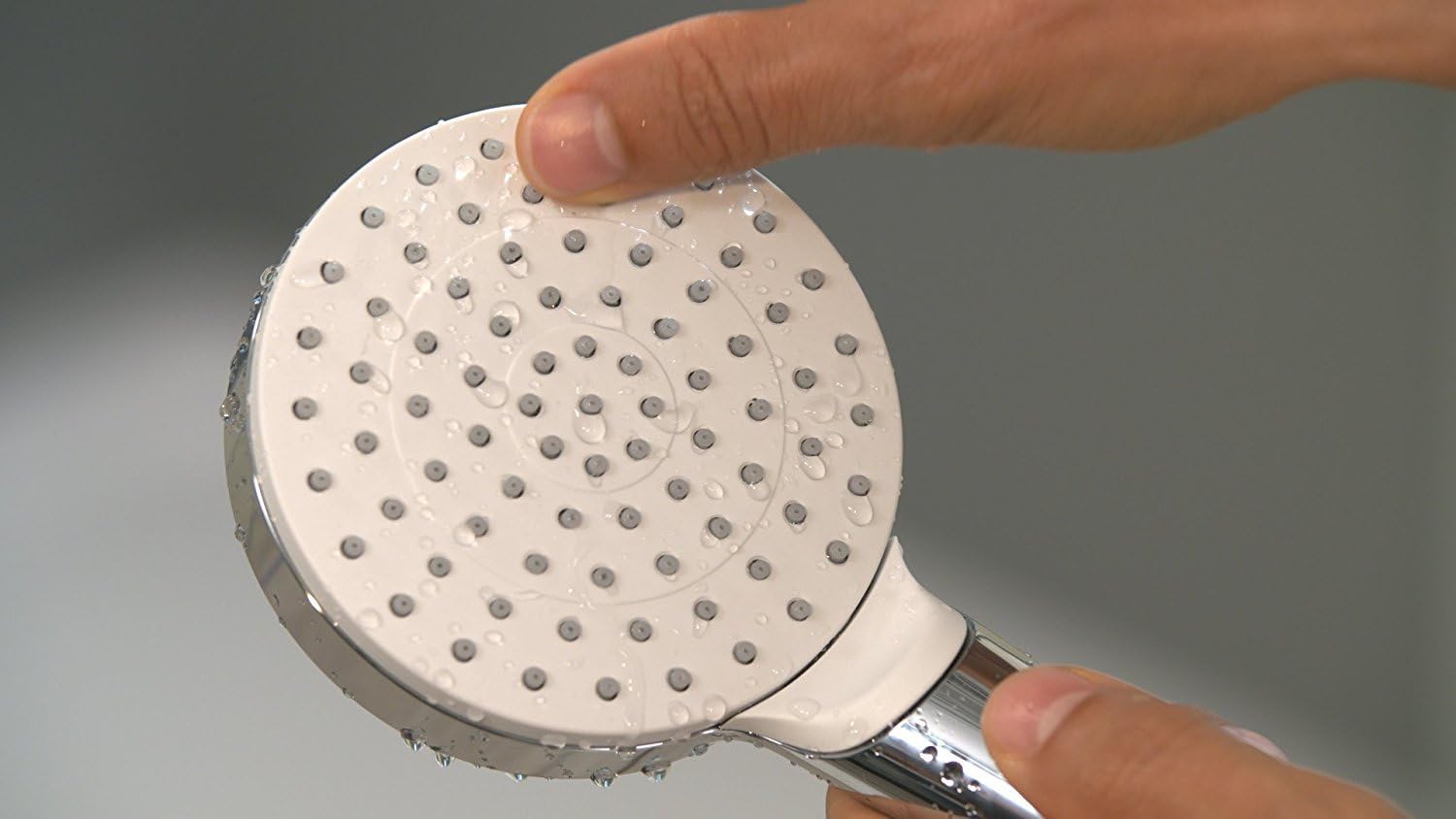 Thumbnail 4 de Hangrohe Crometta - Set de douche (65 cm) avec douchette, flexible 160 cm et porte-savon — Blanc/Chromé