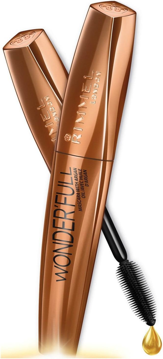 Rimmel London Wonder'Full Mascara allungante, volume e definizione con olio di Argan – 11 ml