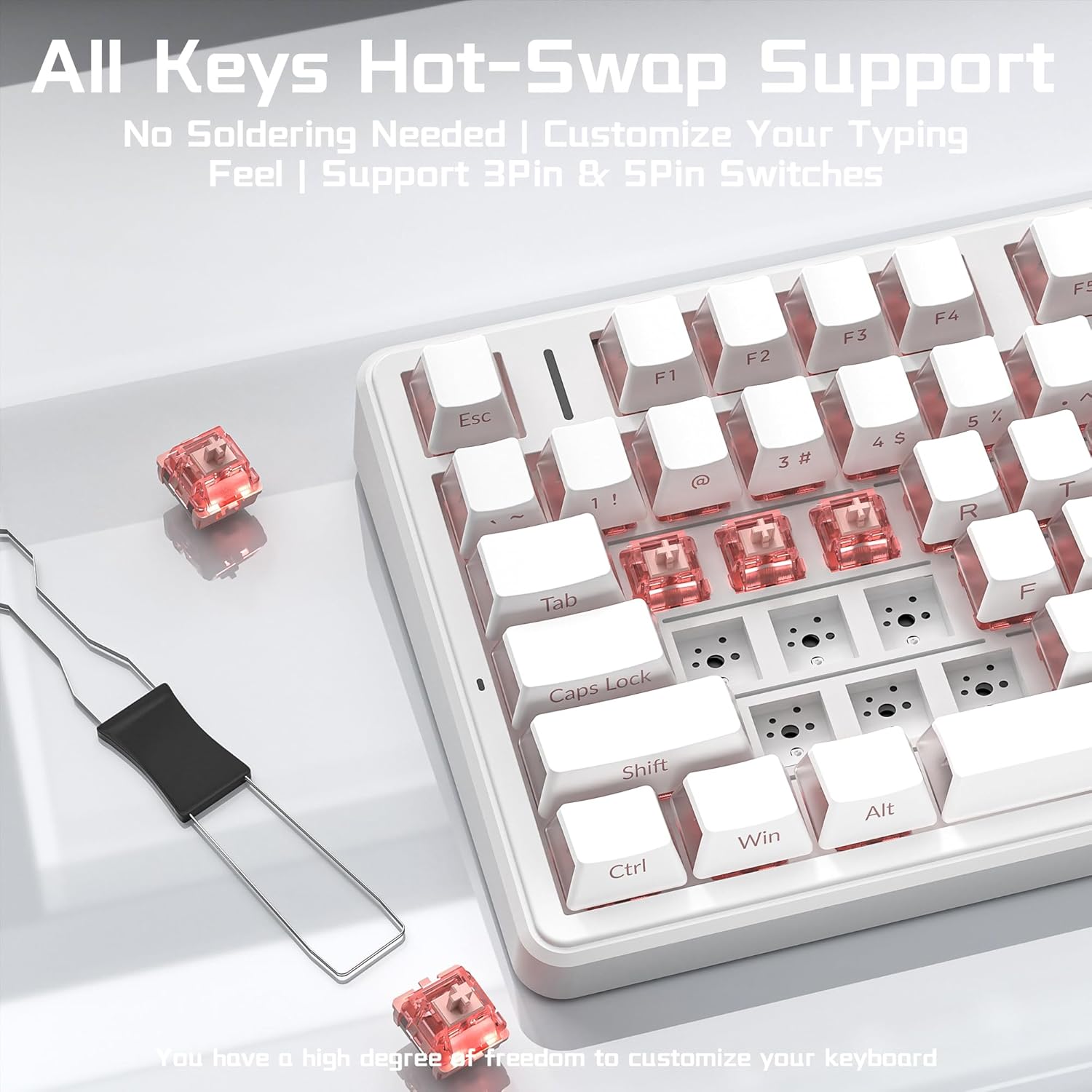 Detalle de AULA Wireless Mechanical Keyboard F99 Pro