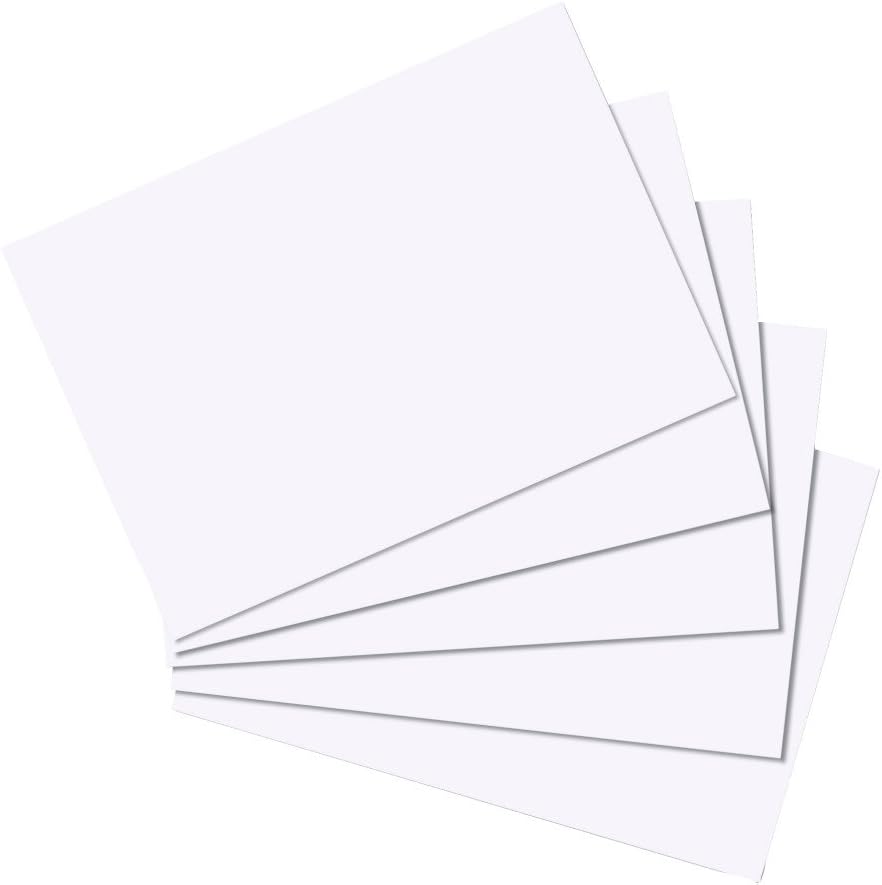 Detalle de herlitz kartongkort A5, blått omönstrat papper, 100 ark