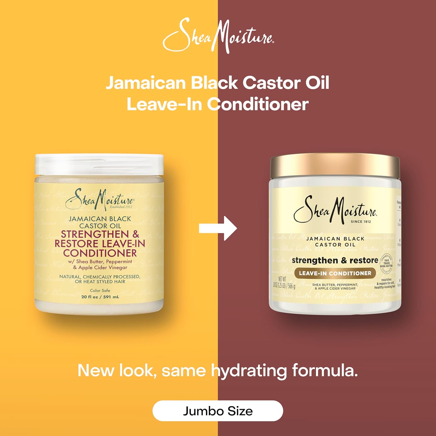 Thumbnail 2 de SheaMoisture Jamaican Black Castor Oil Leave-In Conditioner (20 oz) for Softer, Easier Styling
