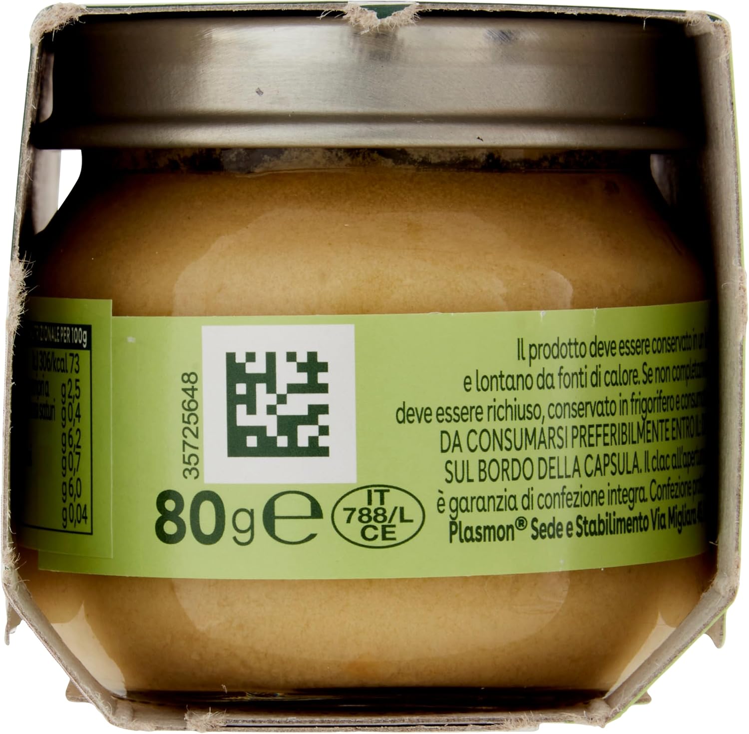 Detalle 2 de Plasmon BIO Omogeneizzato Pollo 2X80g – 12 Confezioni: biologico e delicato per i piccoli
