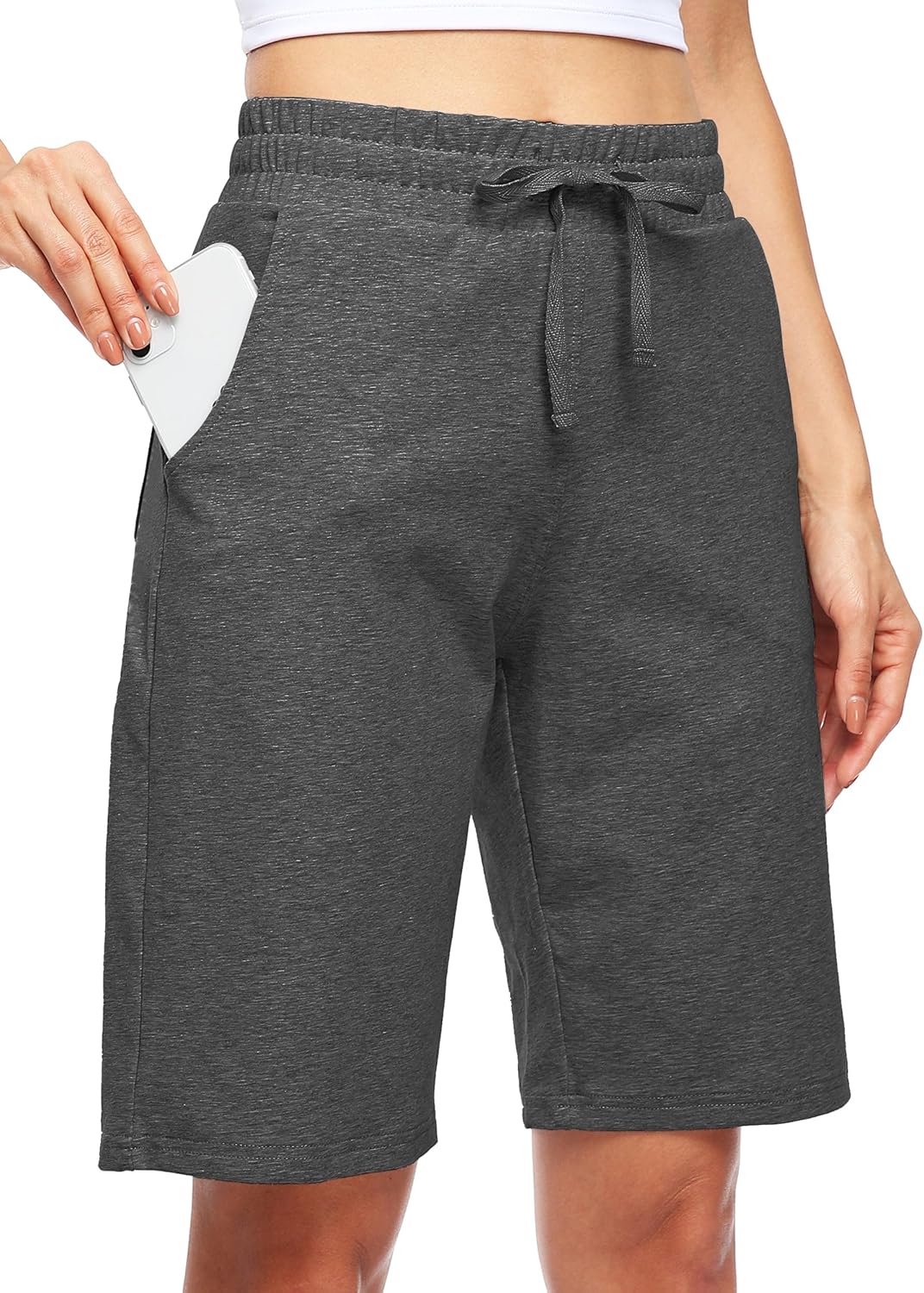 Thumbnail 6 de WILLIT Damen Shorts Bermuda aus Baumwolle – 10" Innennaht, Taschen, sportlich-lounges Fit