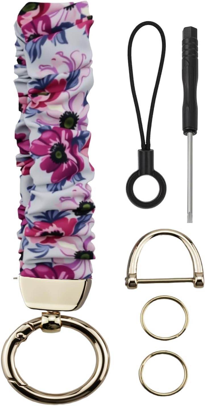 Detalle 2 de DKGKOO Stretchy Scrunchie Keychain Wristlet: Hands‑free Key Access with Style
