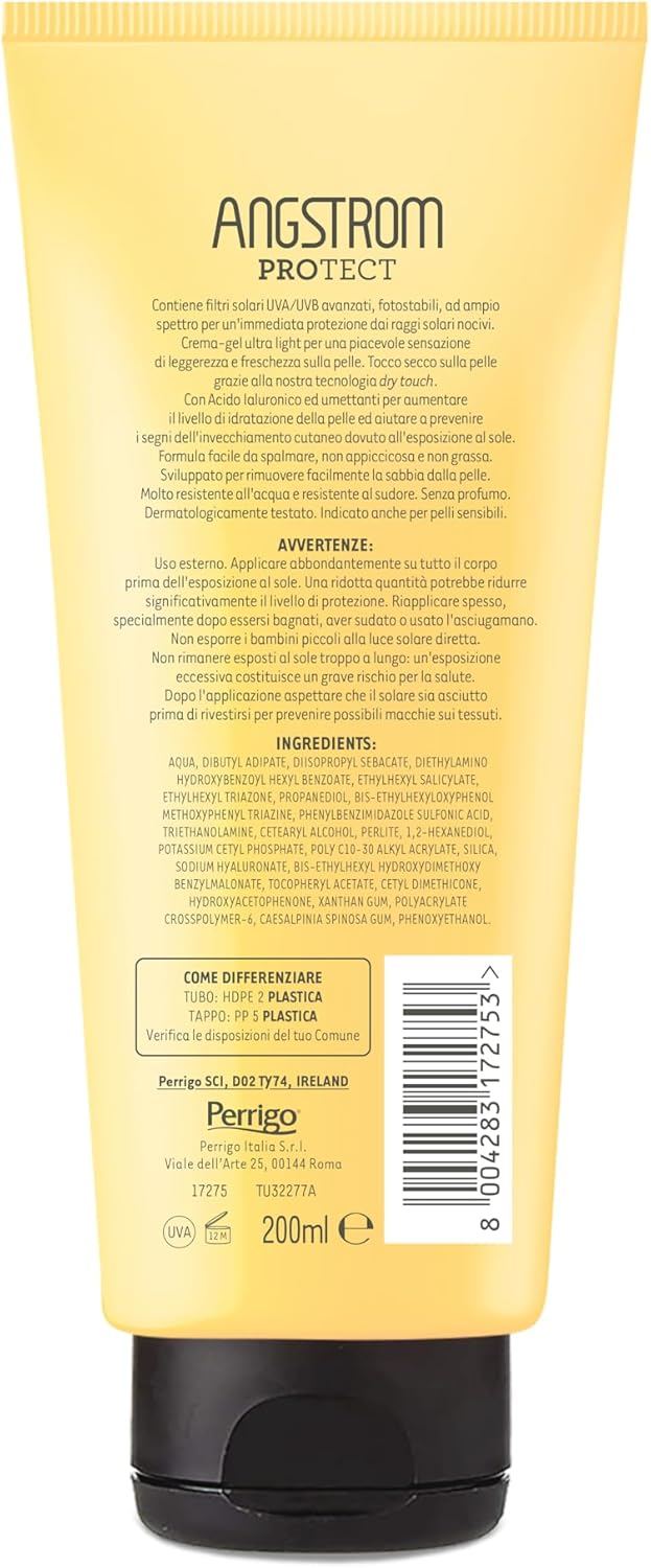Detalle de Angstrom Protect Crema-Gel Solare SPF 30 Ultra light – 200 ml