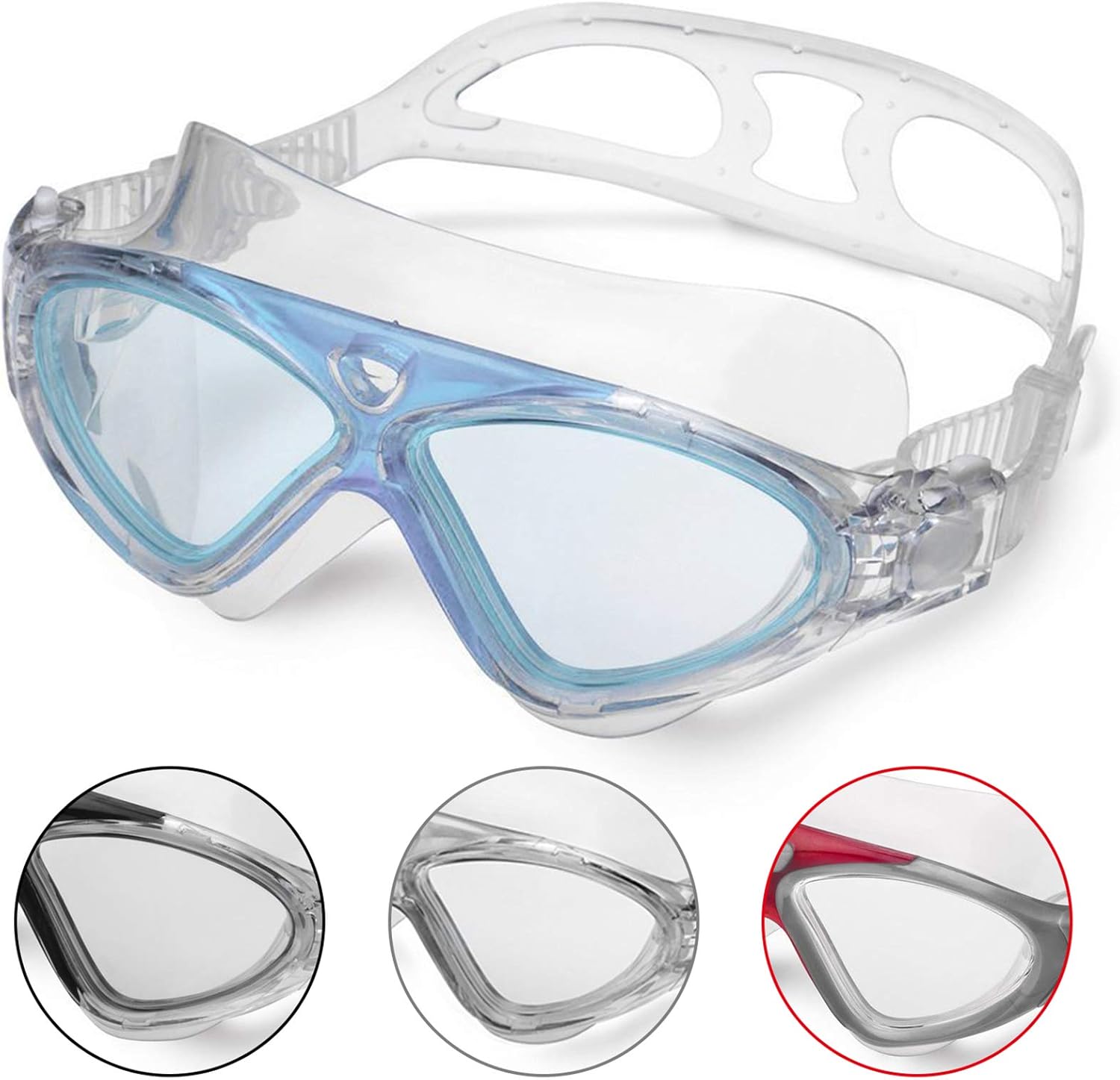 Detalle de Swimming Goggles for Adults and Kids: Anti-Fog, Leak-Resistant, UV Protection