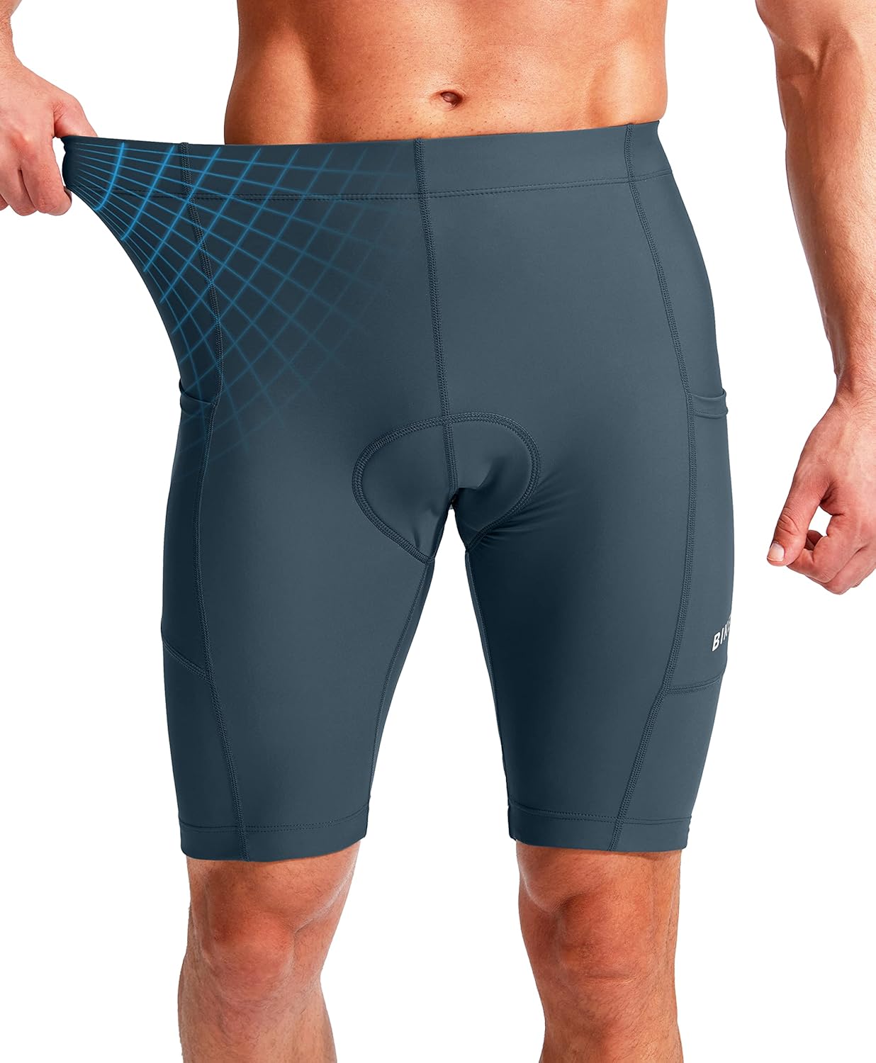 Thumbnail 2 de Bikewa Men’s Bike Shorts with 3D Padded Cycling Chamois, UPF 50+ and Zipper Pockets