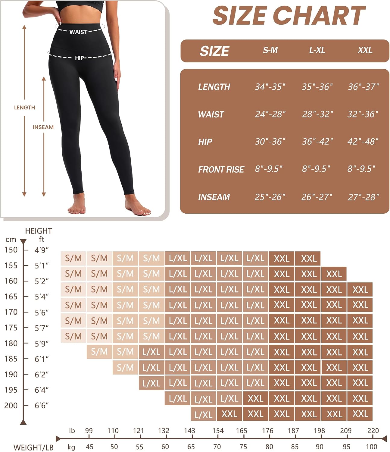 Detalle de VALANDY Women's Leggings 4-Pack