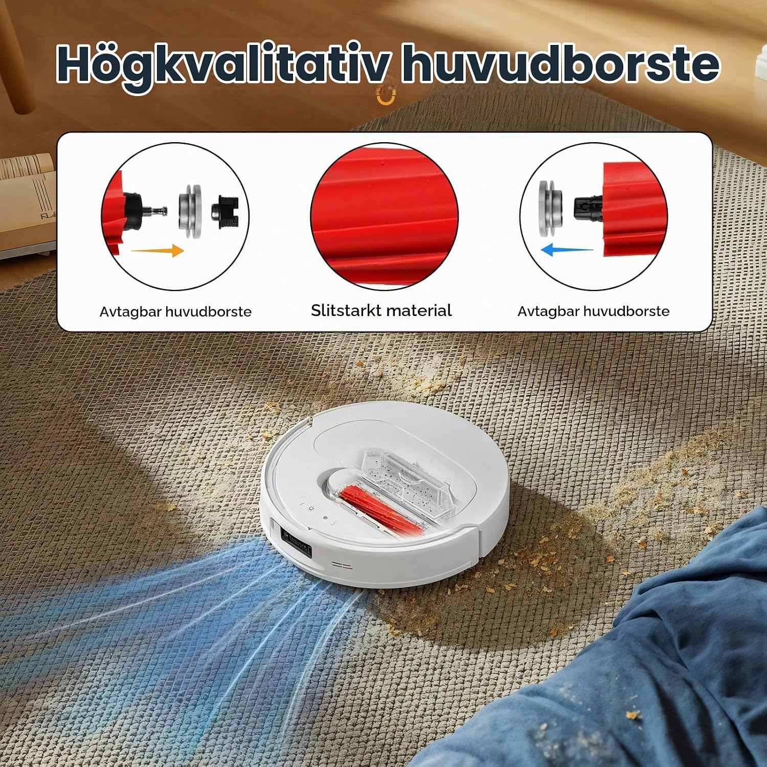 Detalle de Fenkabs 26-delars tillbehörsset för Roborock Qrevo S, Qrevo Pro och Qrevo MaxV