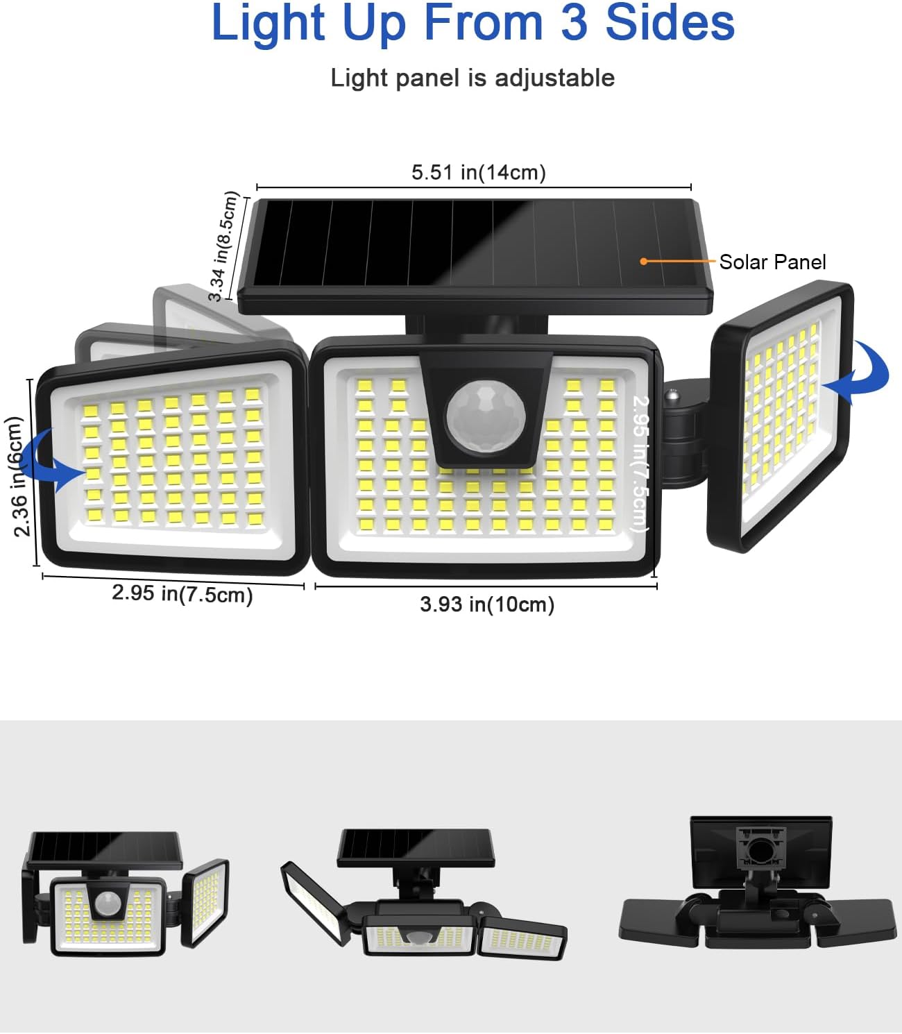 Thumbnail 6 de AIXPI 156LED Solar Security Light 270°