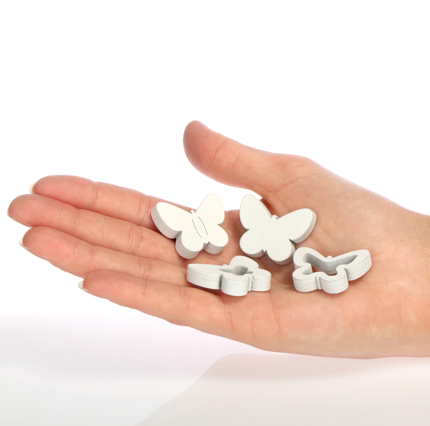 Thumbnail 4 de COM-FOUR 32x papillons en bois décoratifs 🏠