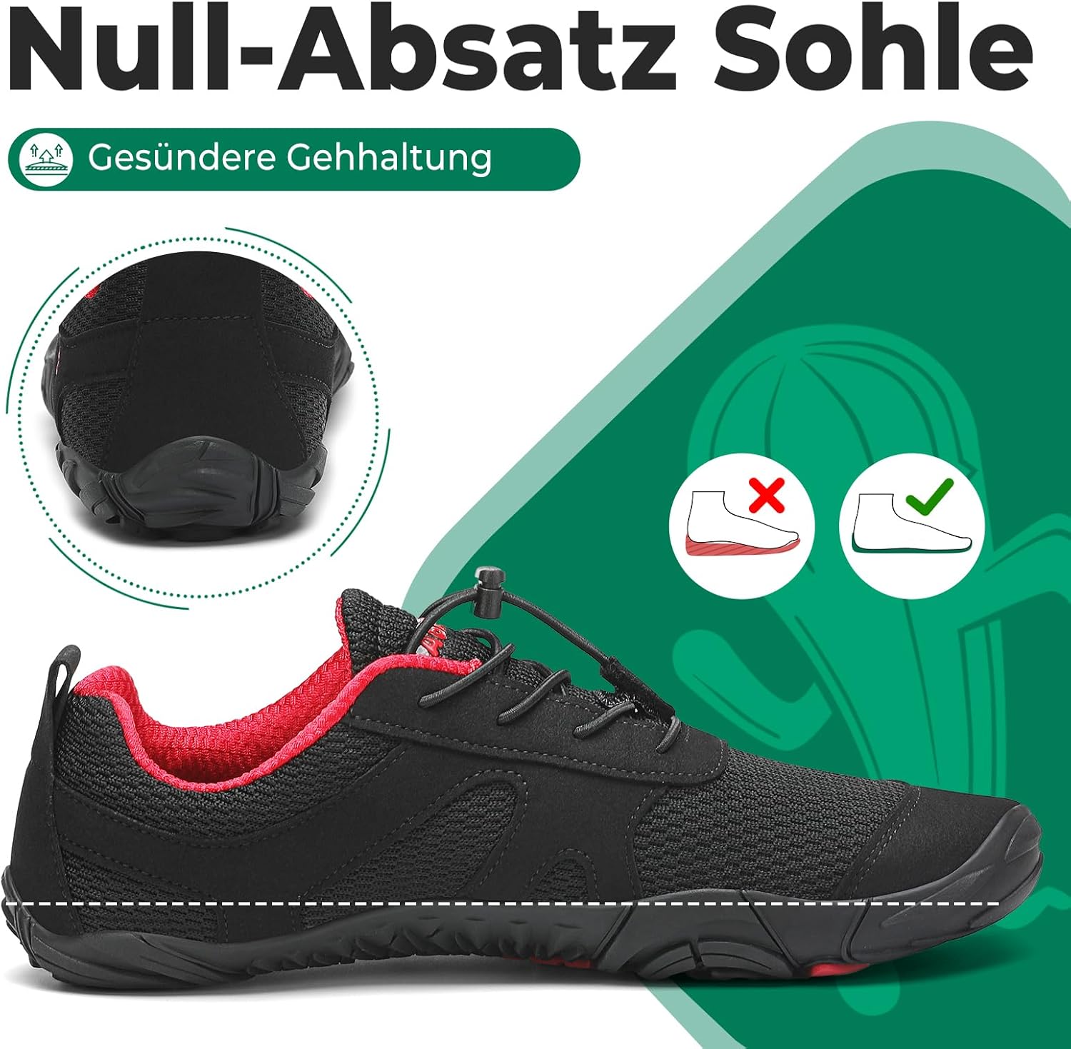 Thumbnail 3 de SAGUARO Knit Barfußschuhe rutschfest – Zero-Drop Barfußschuhe für Damen & Herren, Größe 36–48