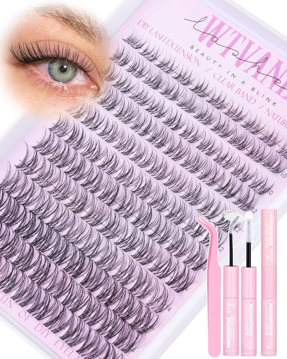 Detalle de wtvane Wispy Lash Clusters Kit 8-16mm