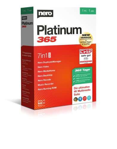 Nero Platinum 365 | Suite multimedia todo en uno para edición 4K/8K y gestión IA