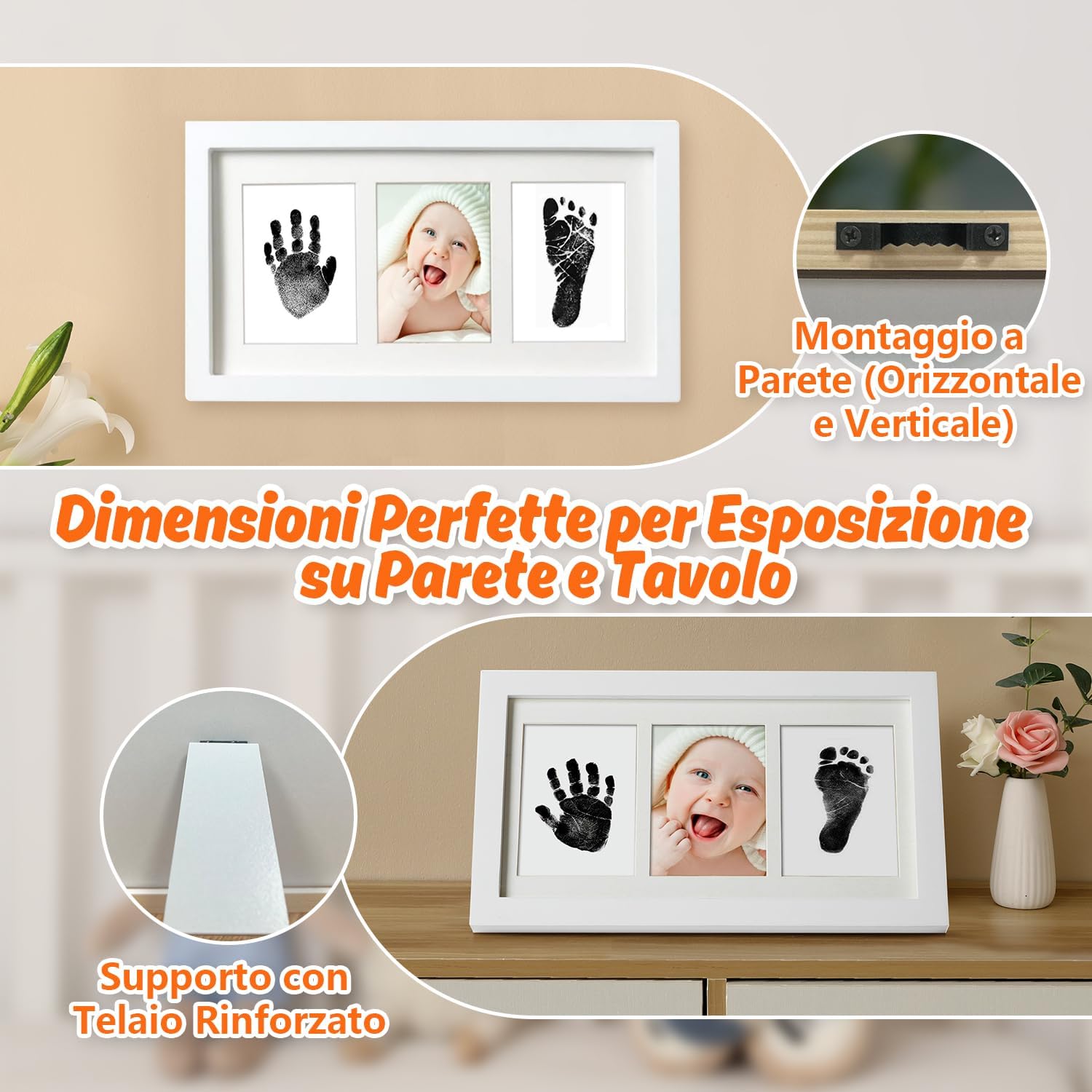 Thumbnail 3 de PewinGo Cornice con Impronta Bimbo – Set impronte Bimbi con Touchpad sicuro senza inchiostro