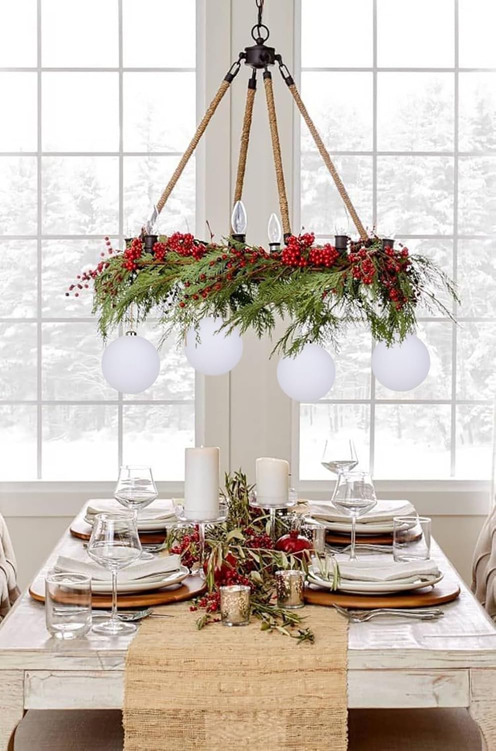 Thumbnail 2 de Oairse 12cm Velvet Christmas Baubles 🎄