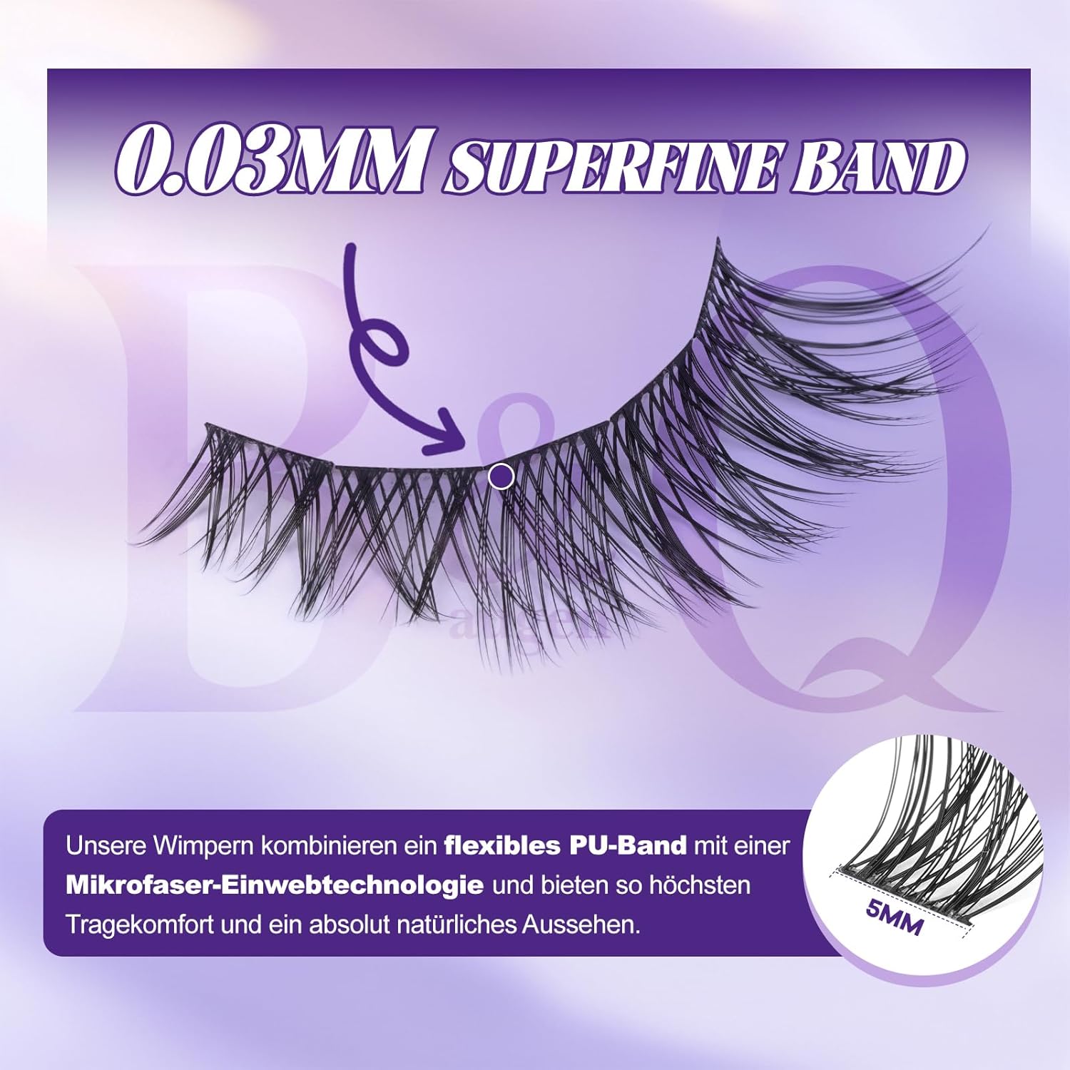 Detalle de B&Q Lash Extension Set 132 Stück 💄