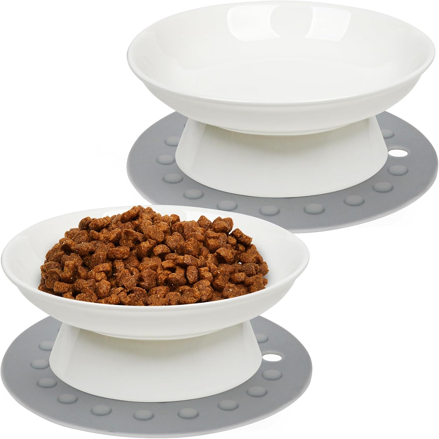 Thumbnail 6 de YIQOGAME Katzennapf-Set aus Keramik (2 Stück) mit erhöhter Bauform